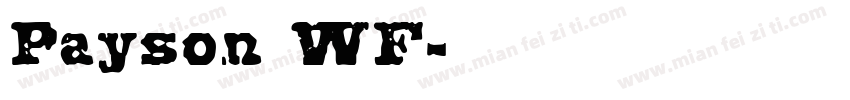 Payson WF字体转换